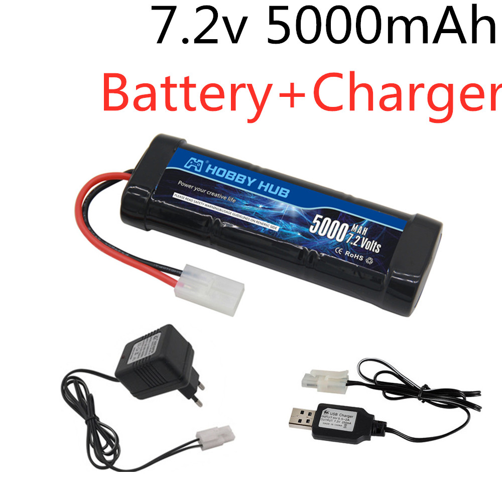 Rc Hobbyking - 7.2V 5000mAh Ni-MH แบตเตอรี่ Tamiya ปลั๊ก