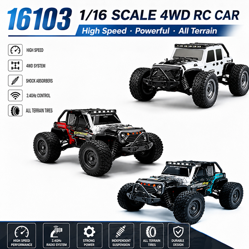 Rc Hobby Line - รถบังคับวิทยุ MJX 1/16 2.4G 4WD RC