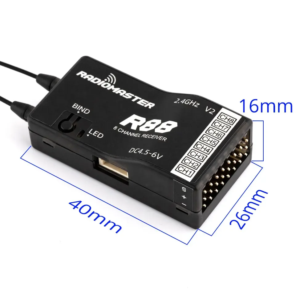 RadioMaster R88 V2.0 8ch SFHSS - Receiver Sbus 8Ch บทวิจารณ์และราคา