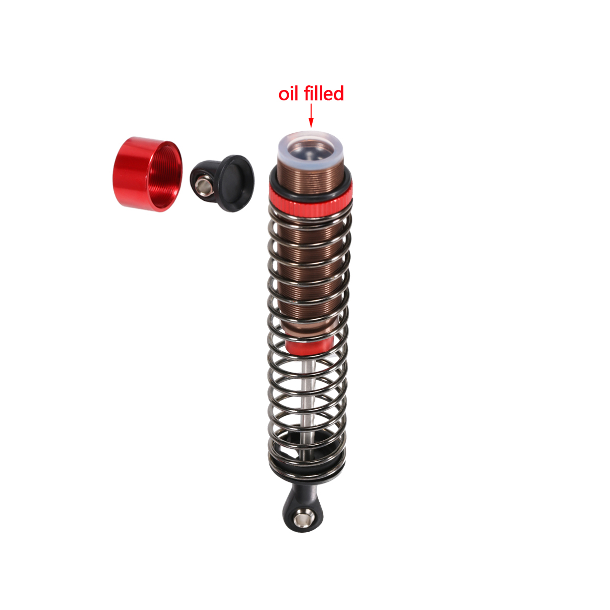 4Pcs ปรับเติมน้ํามัน Shocks 52 - Rc Hobby Drift Car บทวิจารณ์และราคา