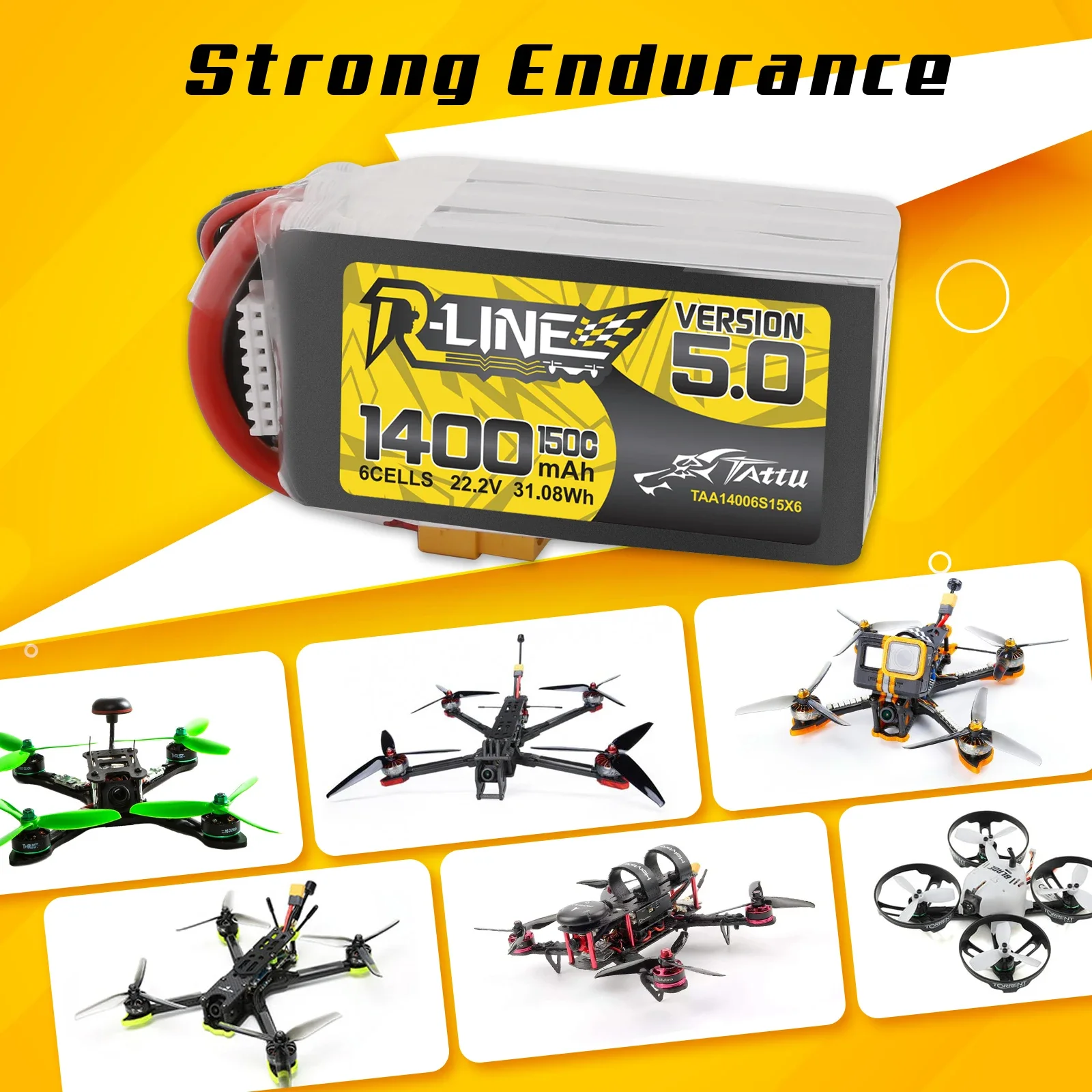 Tattu R-Line 1200mAh 1400mAh 6 - Rc Hobbyking บทวิจารณ์และราคา
