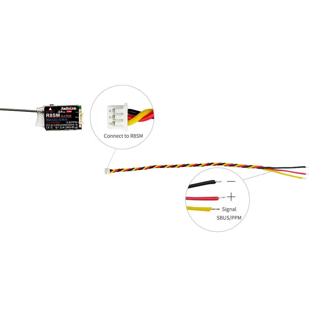 RadioLink R8SM 8CH 2.4GHz ตัวร - Receiver Sbus 8Ch บทวิจารณ์และราคา