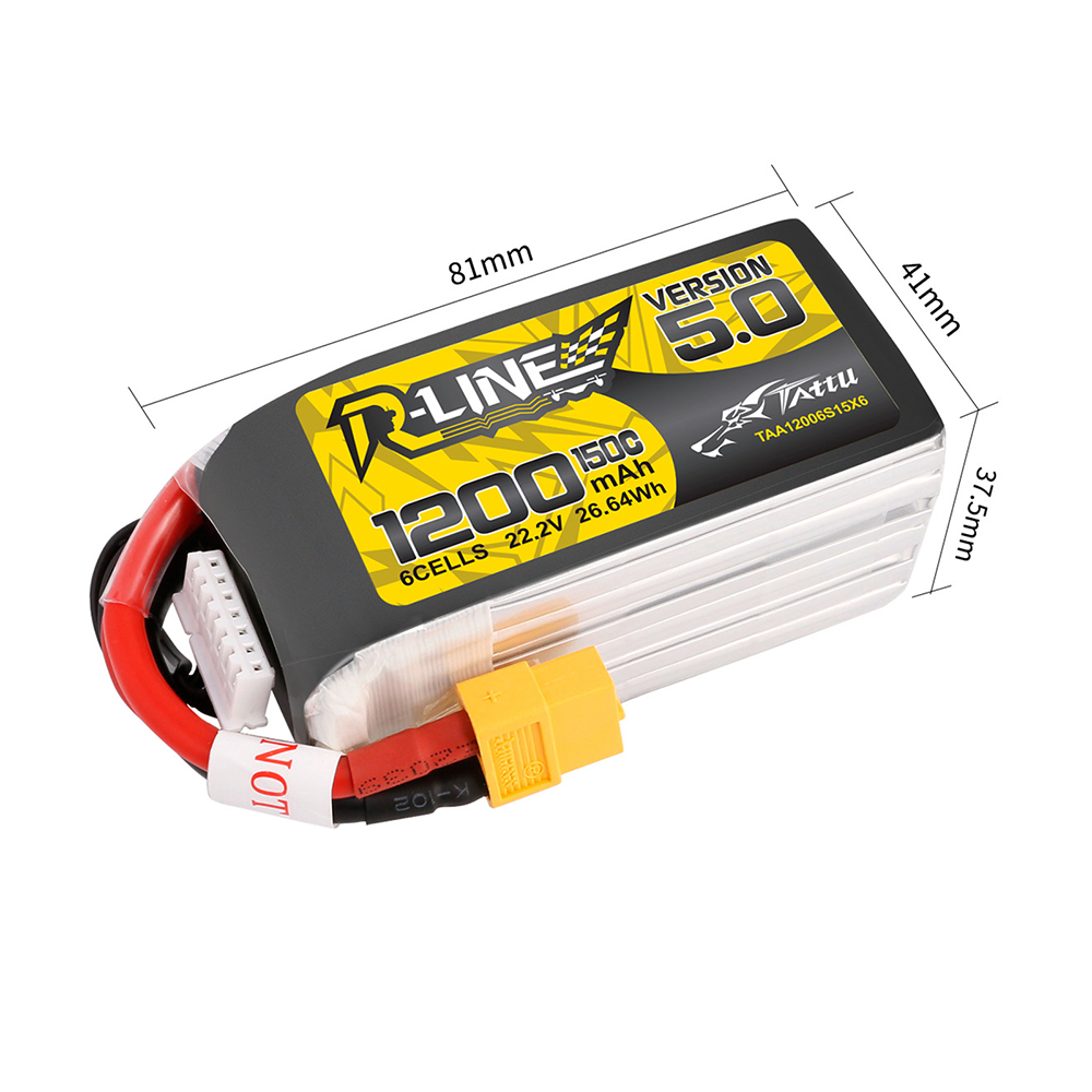 TATTU R-LINE 5.0 22.2V 1200mAh - Rc Hobby Line บทวิจารณ์และราคา