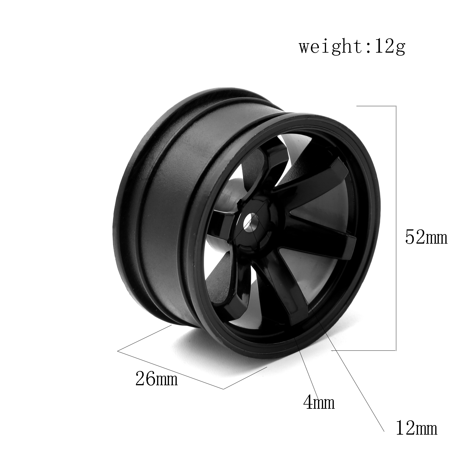4ชิ้นดุมล้อพลาสติกยางรถแข่งของ - Rc Hobby Car บทวิจารณ์และราคา